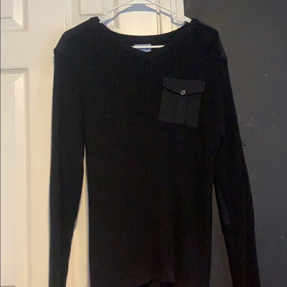 Black 100% cotton sweater